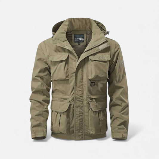 Elorainemode | Men’s Multi‑Pocket Shell Jacket – Heritage Utility