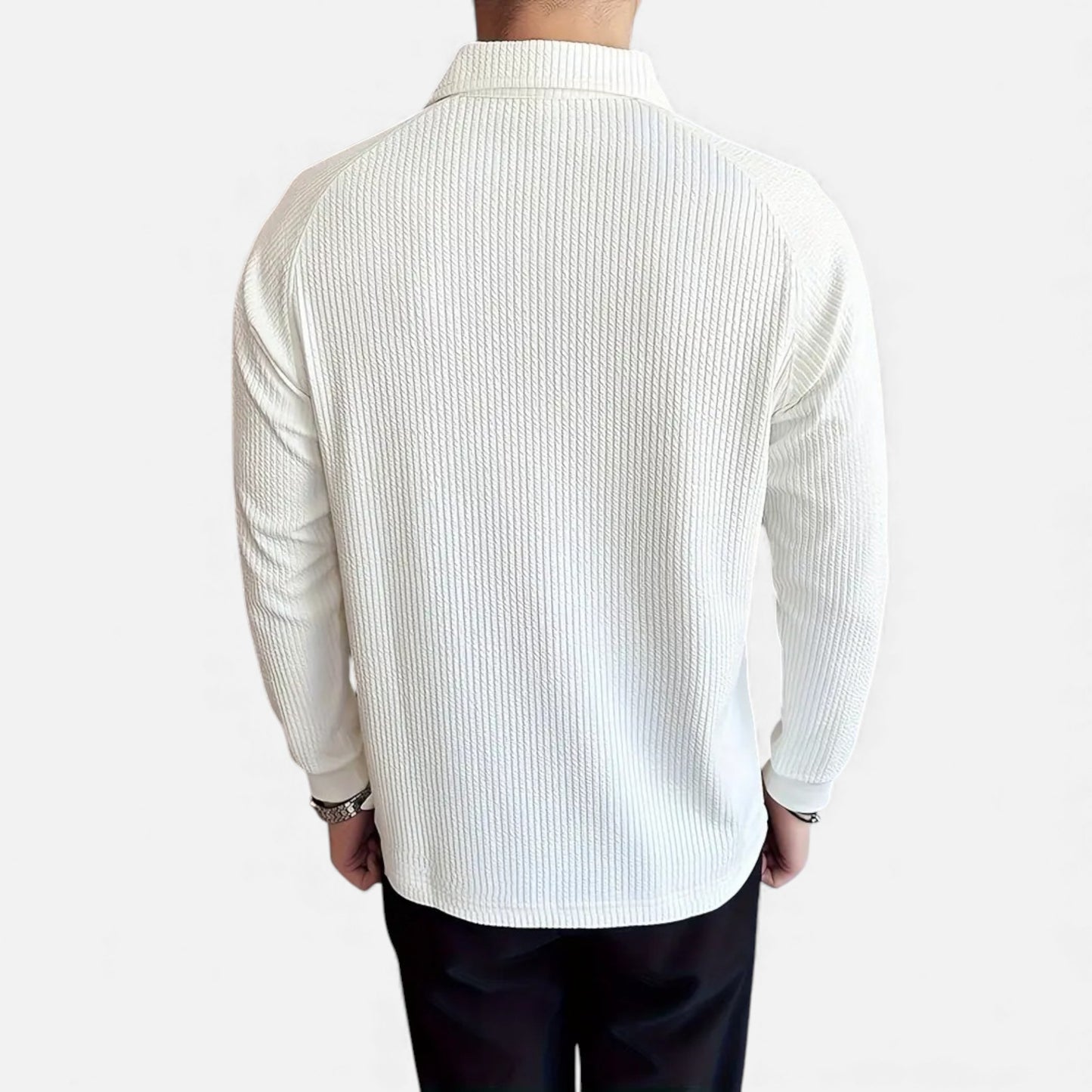 Elorainemode | Men’s Quarter-Zip Jumper – Casual Winter Elegance