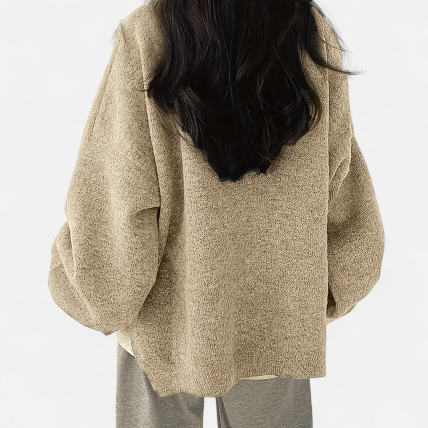 Elorainemode | Women's Crew-Neck Jumper – Sophisticated Casual Essence