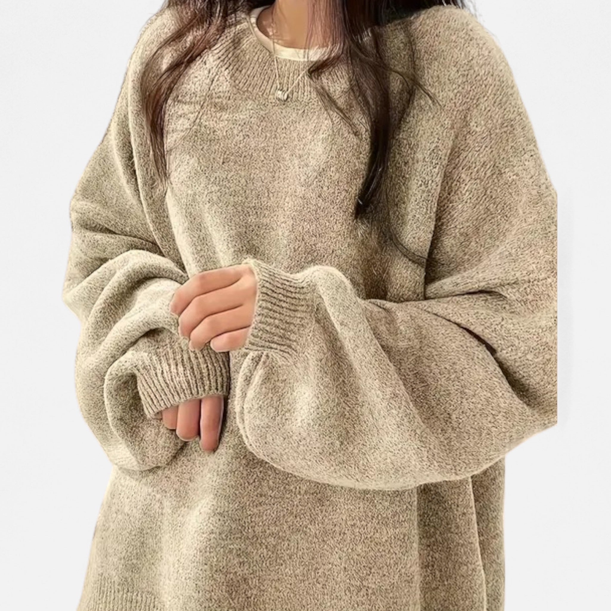 Elorainemode | Women's Crew-Neck Jumper – Sophisticated Casual Essence