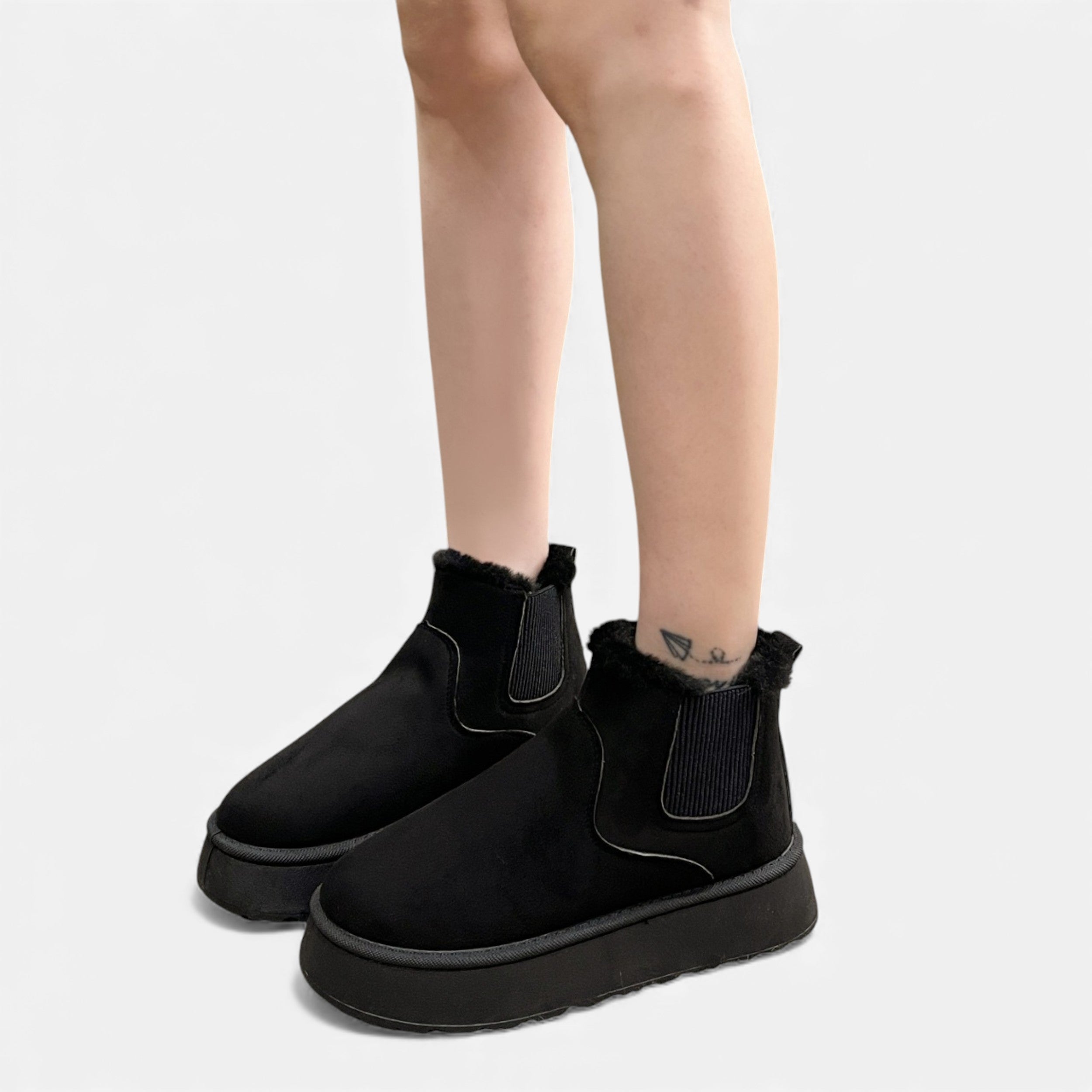 Elorainemode | Women’s Plush Fleece Snow Boot – Manor Winter Warmth