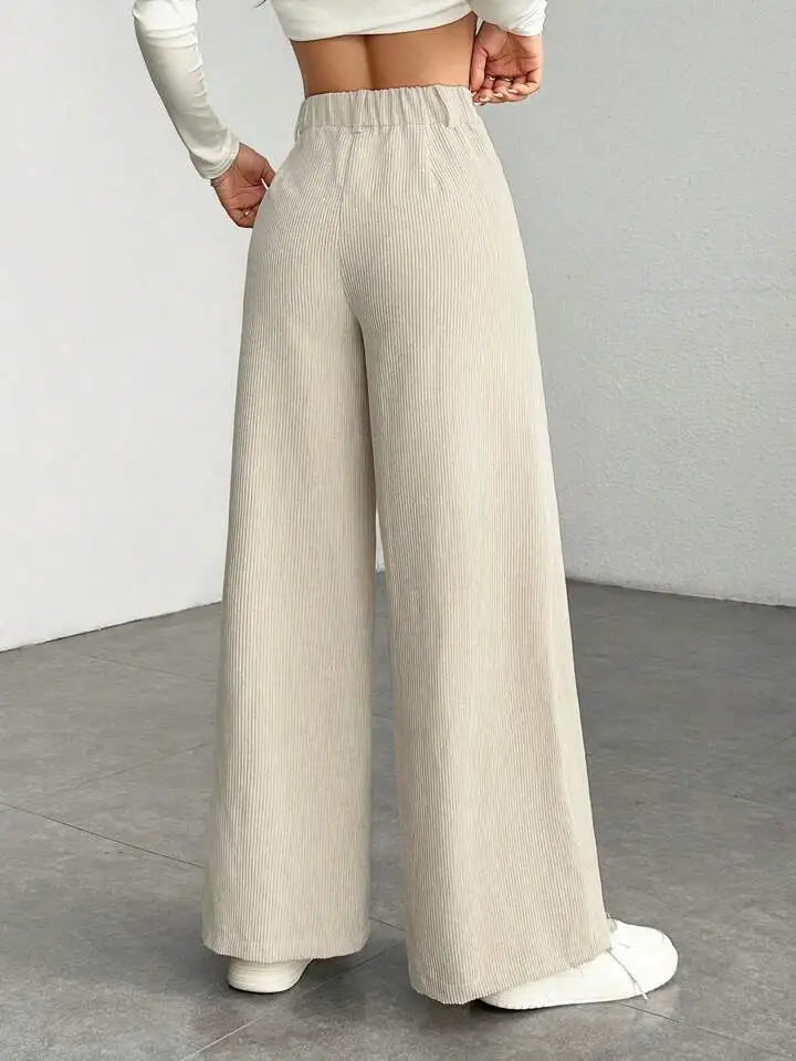 Elorainemode | Women’s Wide-Leg Linen Trousers – Estate Grace