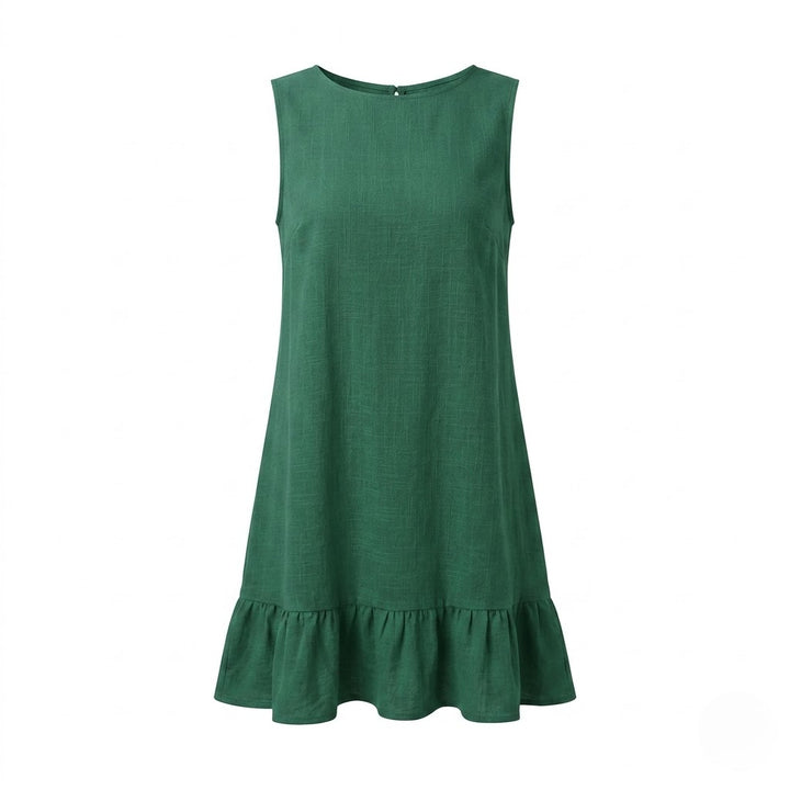 Women’s Backless Sleeveless Midi Dress – Effortless Elegance