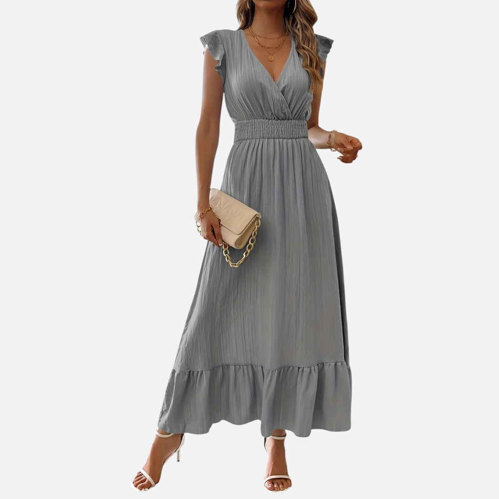 Women’s V-Neck Maxi Dress – Effortless Casual Elegance