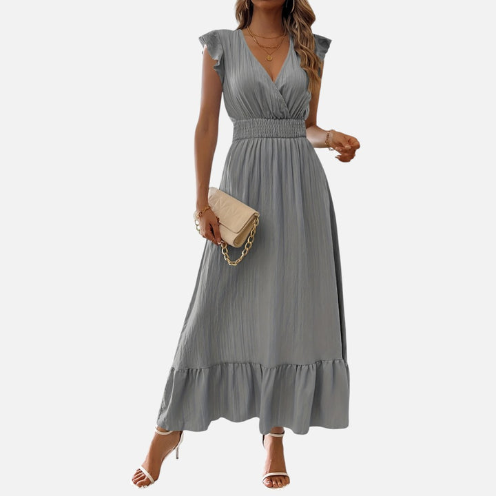 Women’s V-Neck Maxi Dress – Effortless Casual Elegance