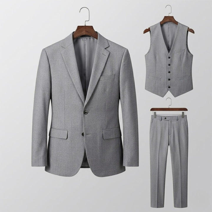 Men’s Tailored Three-Piece Suit – Formal Elegance