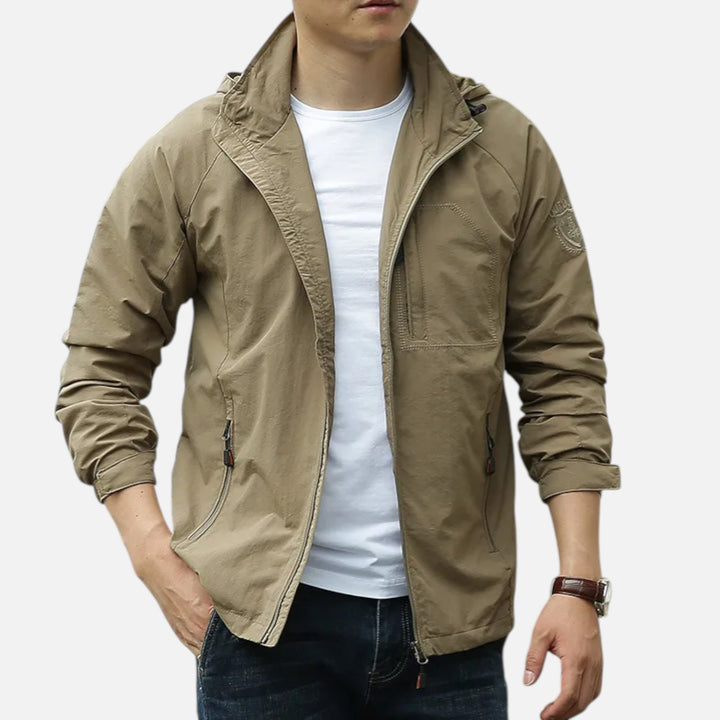 Men’s Lightweight Cargo Jacket for Spring and Summer Wear