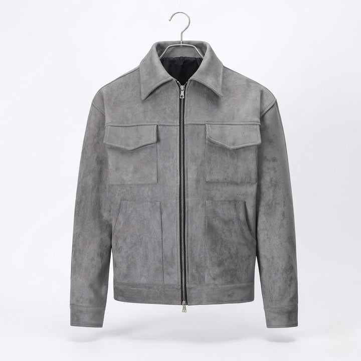 Men’s Suede Utility Jacket – Mayfair Signature Style