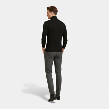 Elorainemode | Men’s Turtleneck Jumper – Elegant Slim Fit