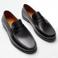 Men’s Leather Dress Loafers Comfortable Slip-On Formal Shoes