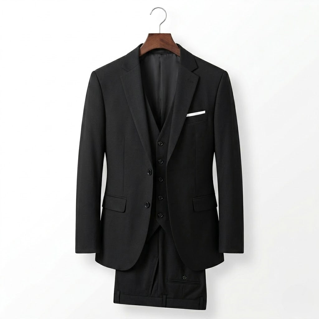 Men’s Tailored Three-Piece Suit – Formal Elegance