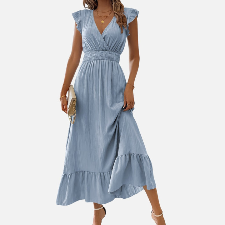 Women’s V-Neck Maxi Dress – Effortless Casual Elegance