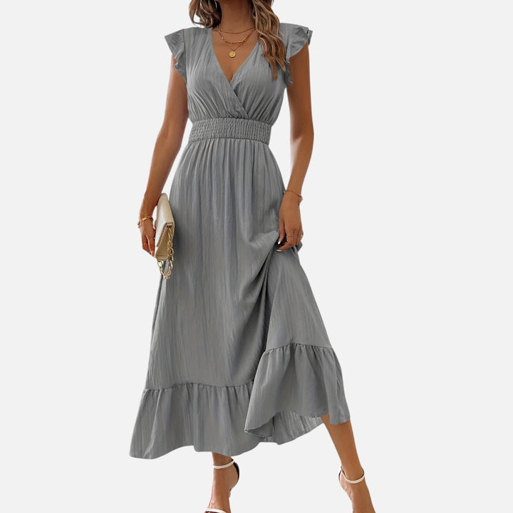Women’s V-Neck Maxi Dress – Effortless Casual Elegance
