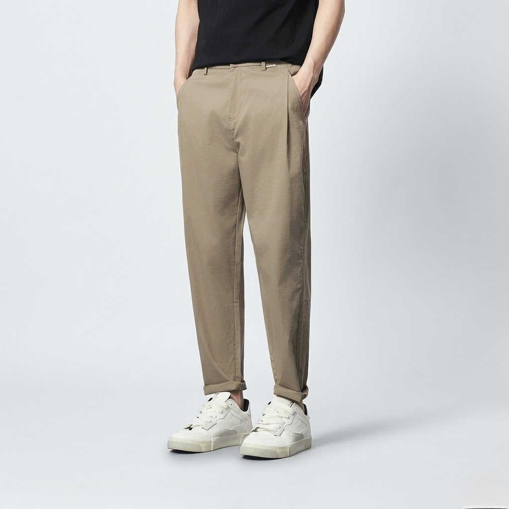 Men’s Linen Trousers Casual Slim Fit Breathable Comfort