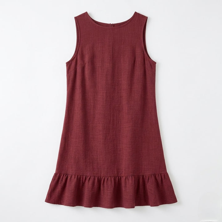 Women’s Backless Sleeveless Midi Dress – Effortless Elegance