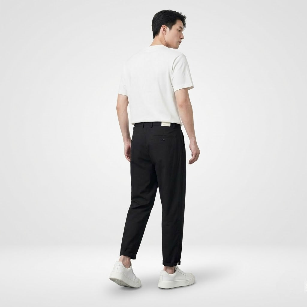Men’s Linen Trousers Casual Slim Fit Breathable Comfort