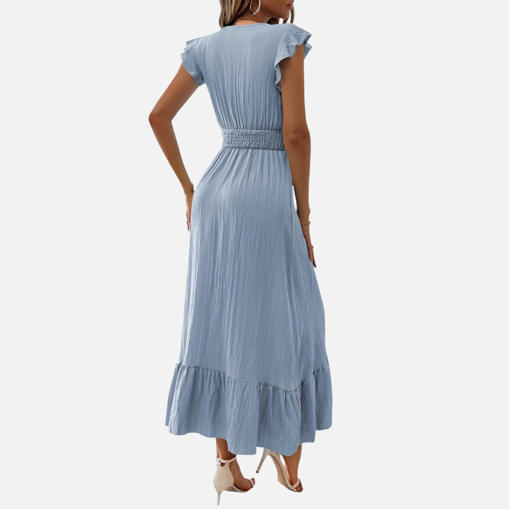 Women’s V-Neck Maxi Dress – Effortless Casual Elegance