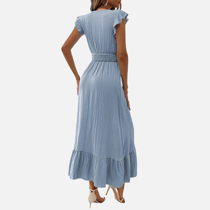 Women’s V-Neck Maxi Dress – Effortless Casual Elegance