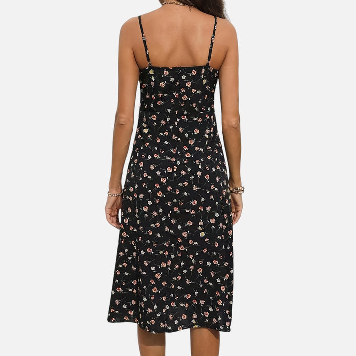 Women’s Floral Split Maxi Dress – Summer Elegance