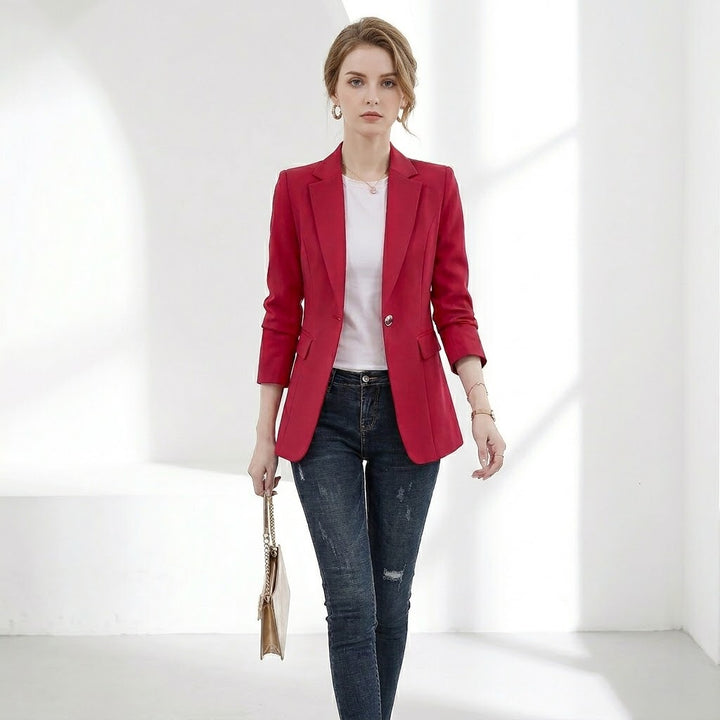 Women’s Textured Woven Jacket – Timeless Elegance