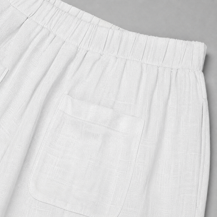 Women’s Loose-Fit Draped Trousers in Soft Cotton Blend