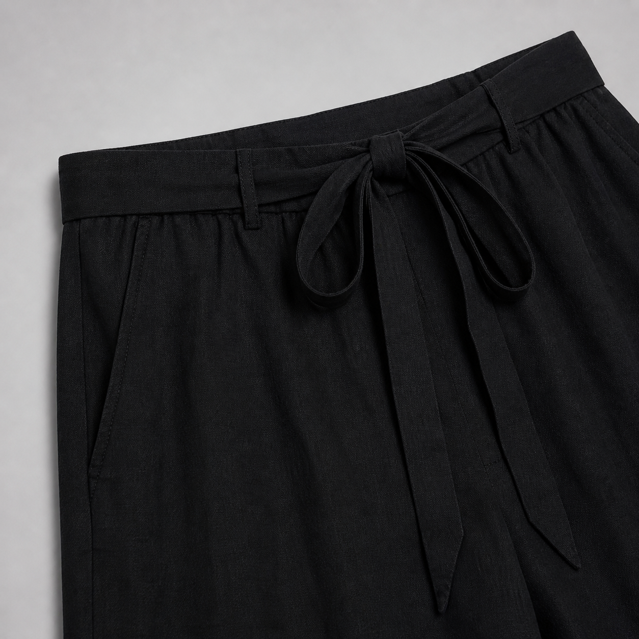 Women’s Lace Detail Straight-Leg Trousers – Soft Elegance