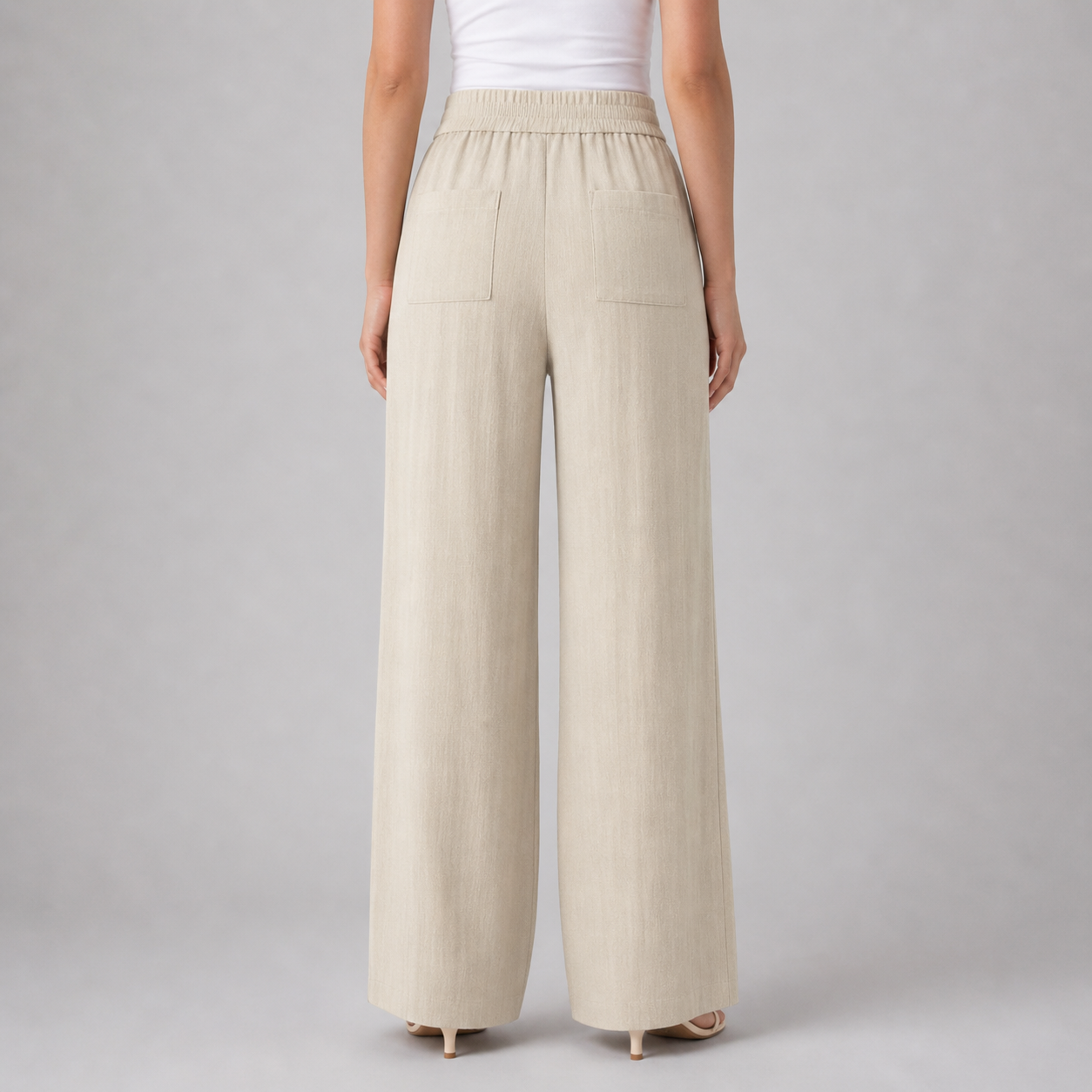 Women’s Wide-Leg Drawstring Trousers – Effortless Ease