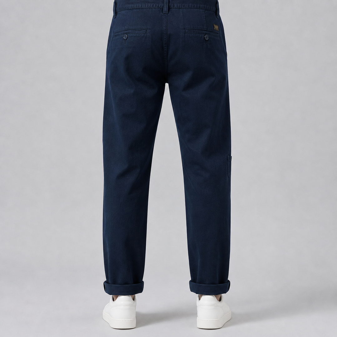 Men’s Tailored Cargo Trousers in Rugged Utility Style