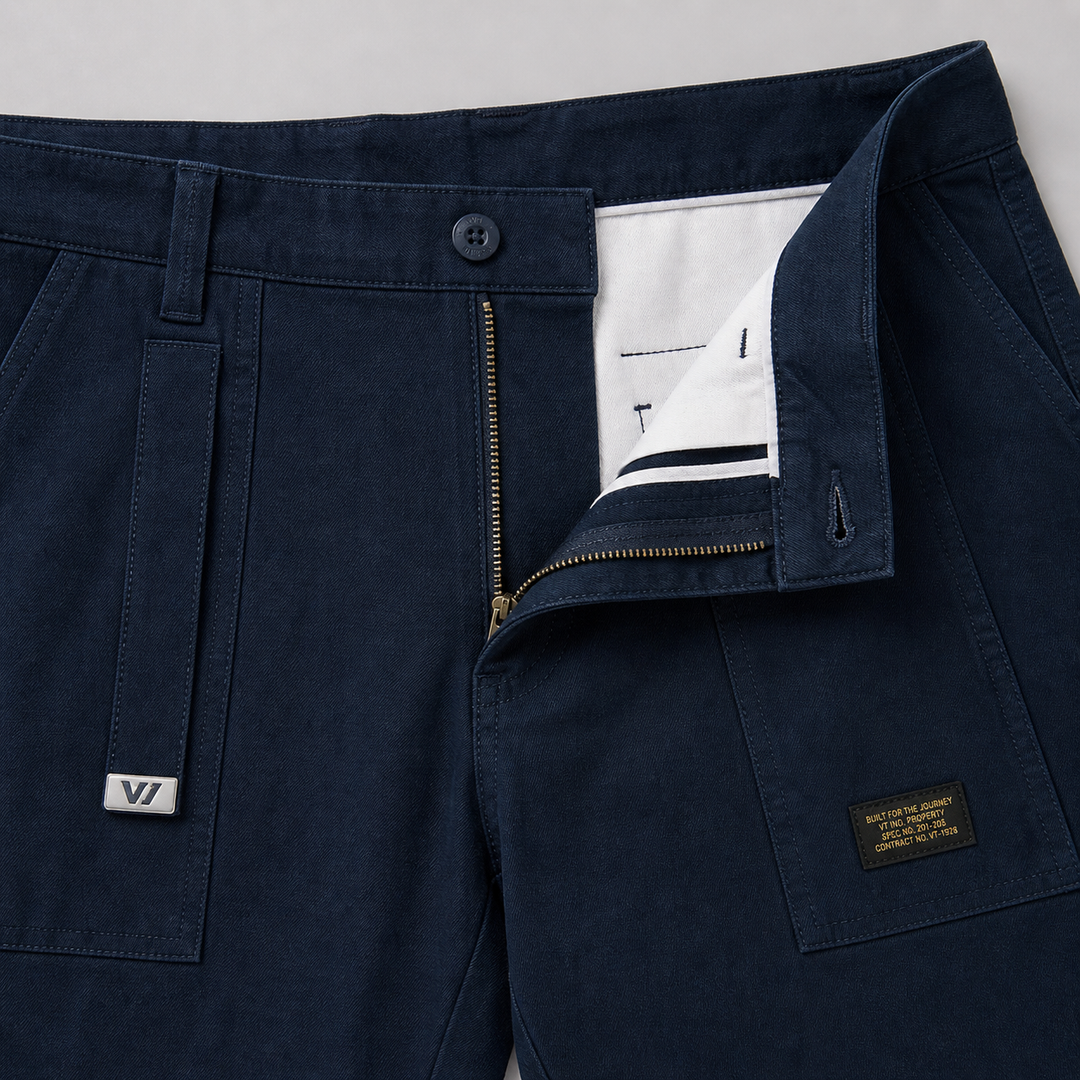 Men’s Tailored Cargo Trousers in Rugged Utility Style
