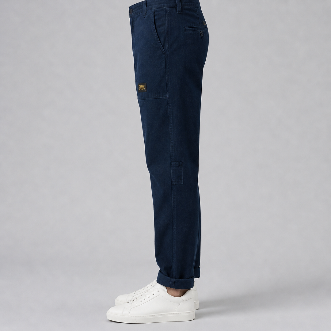 Men’s Tailored Cargo Trousers in Rugged Utility Style