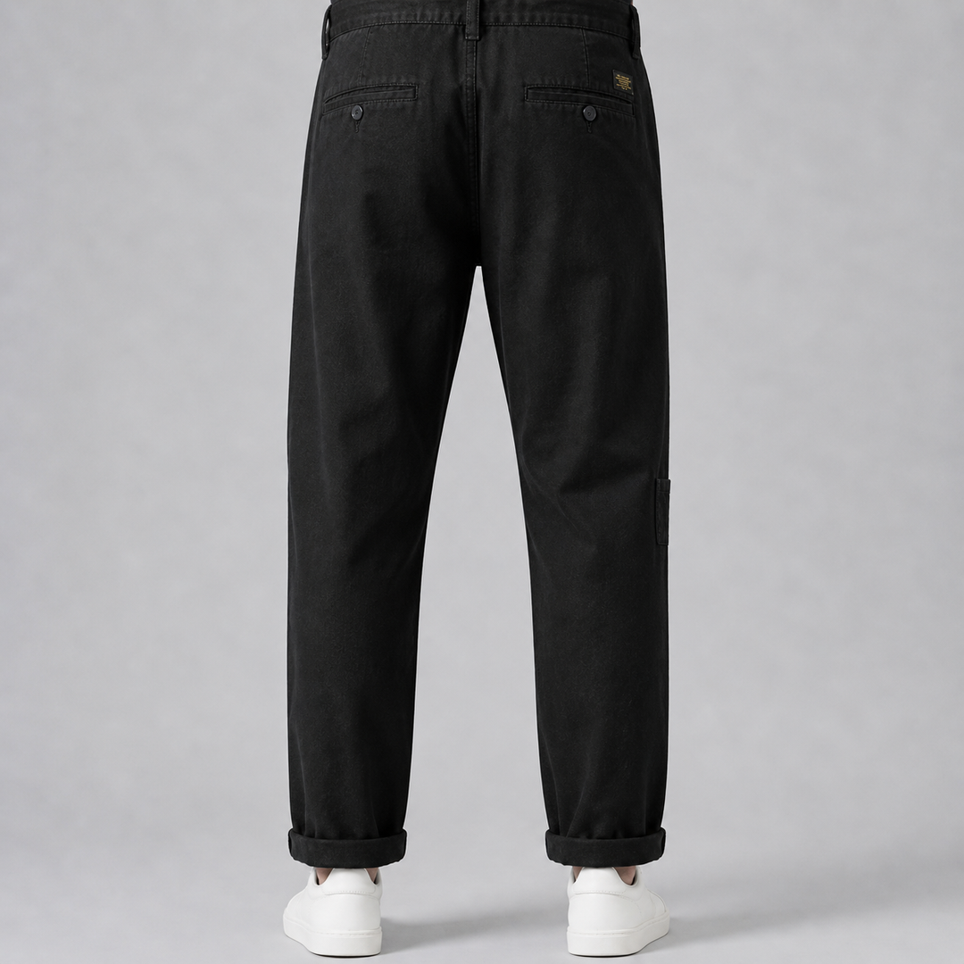 Men’s Tailored Cargo Trousers in Rugged Utility Style