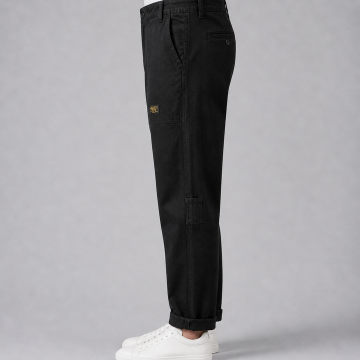 Men’s Tailored Cargo Trousers in Rugged Utility Style