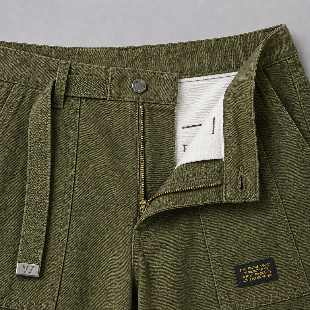 Men’s Tailored Cargo Trousers in Rugged Utility Style