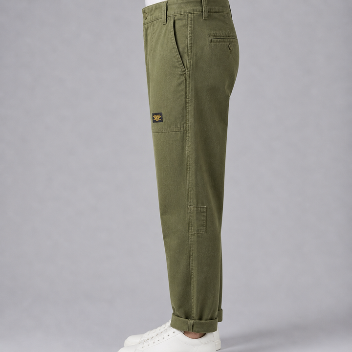 Men’s Tailored Cargo Trousers in Rugged Utility Style