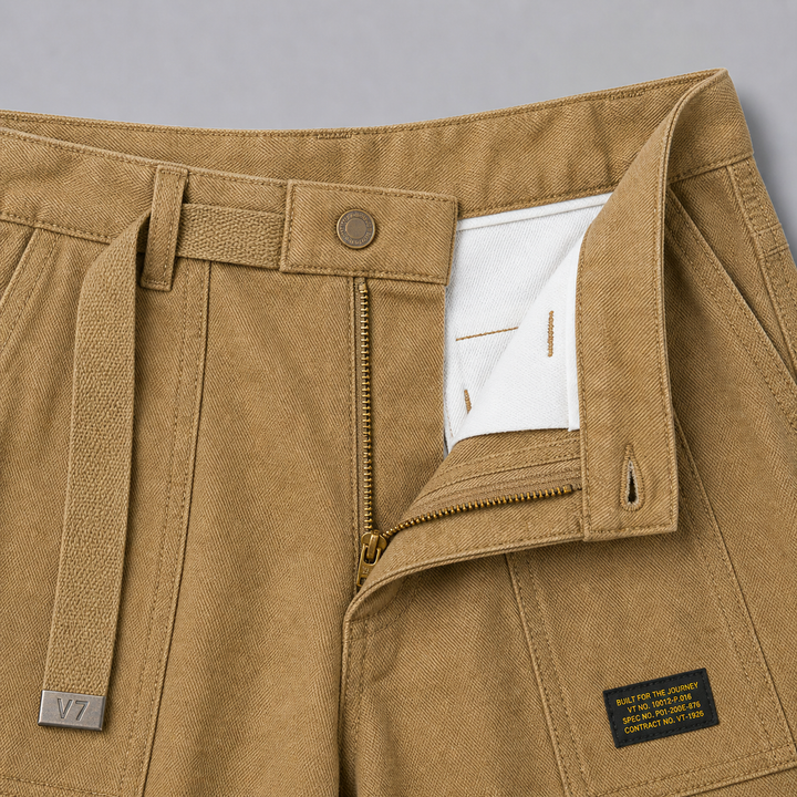 Men’s Tailored Cargo Trousers in Rugged Utility Style