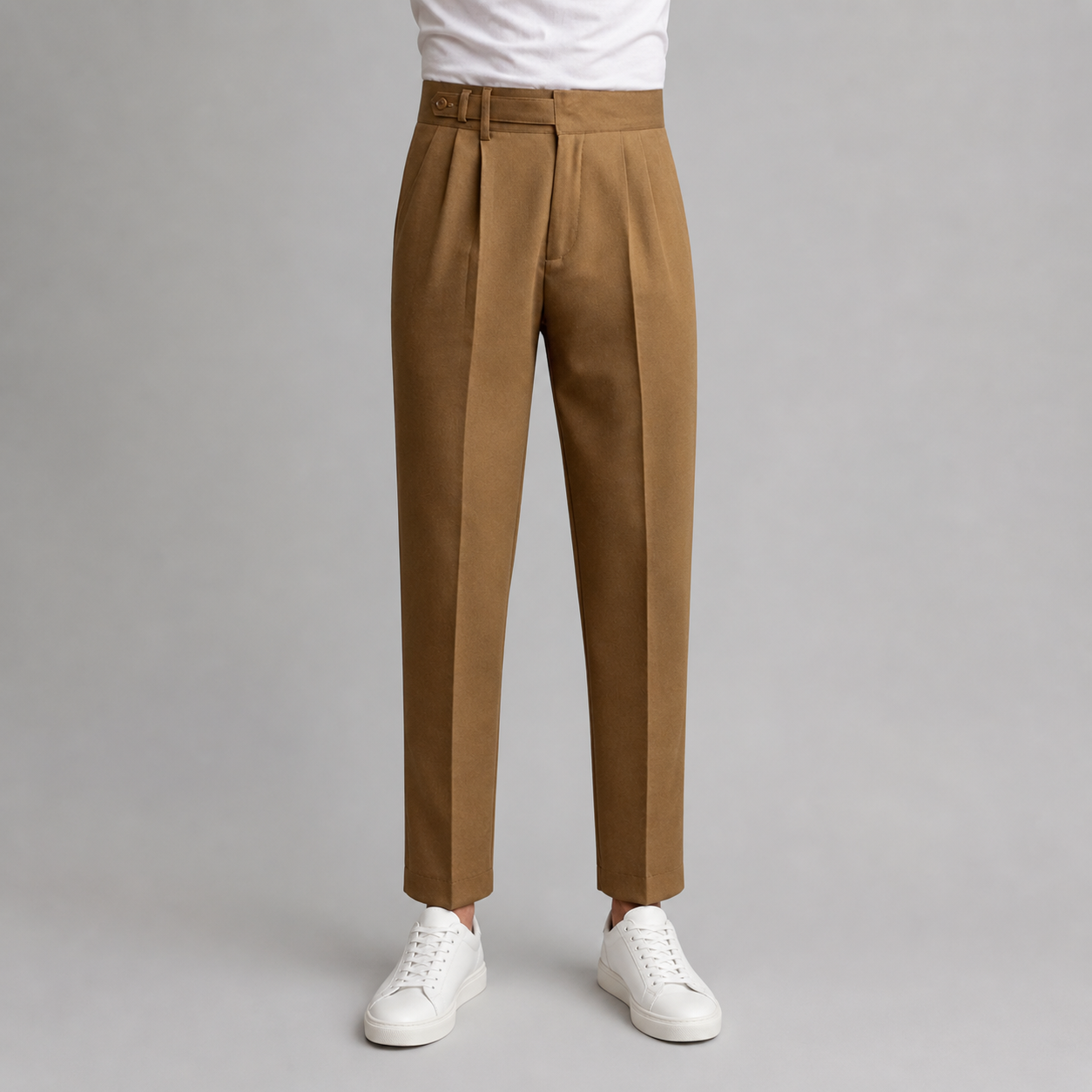 Men’s Cropped Straight Trousers – British Crisp Heritage