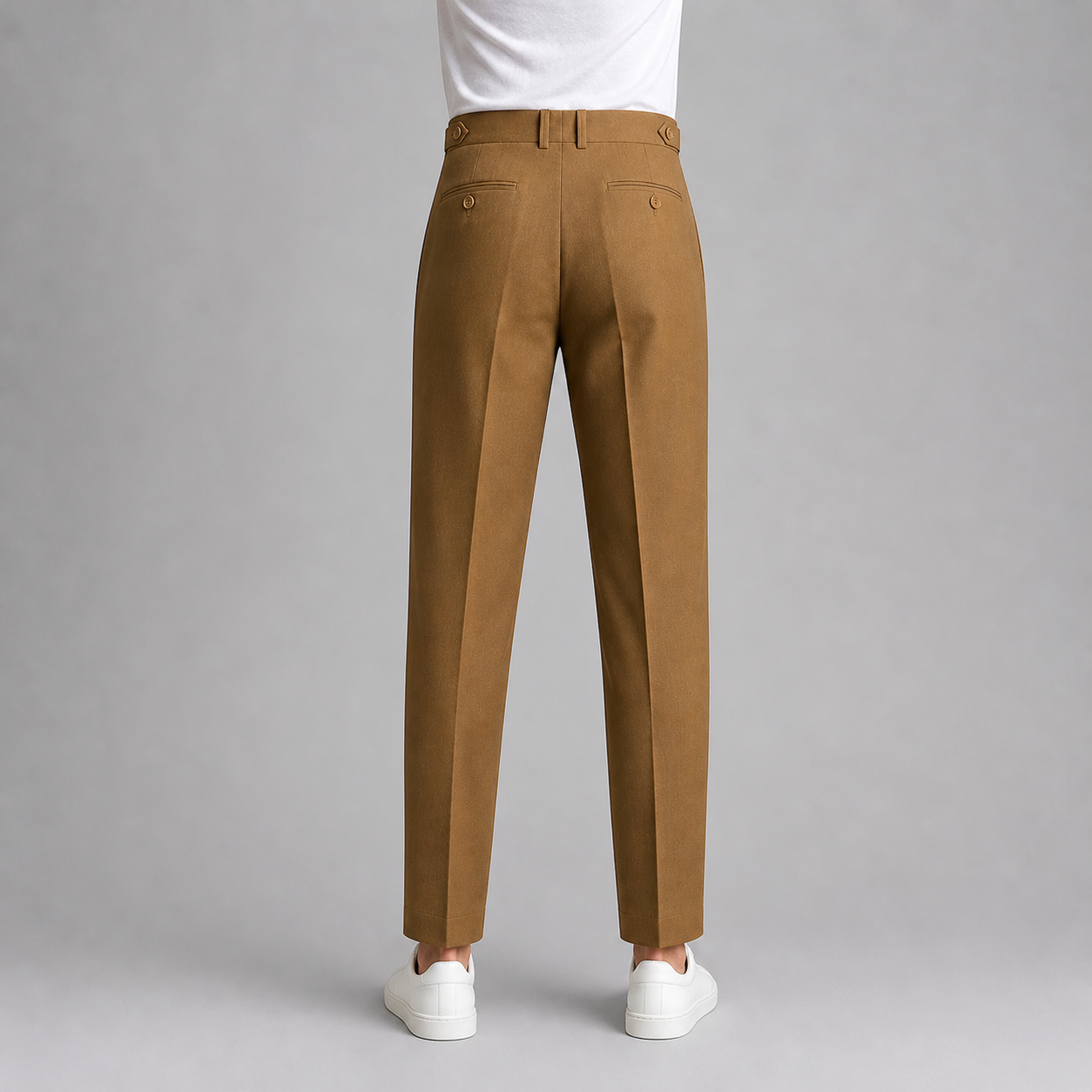 Men’s Cropped Straight Trousers – British Crisp Heritage