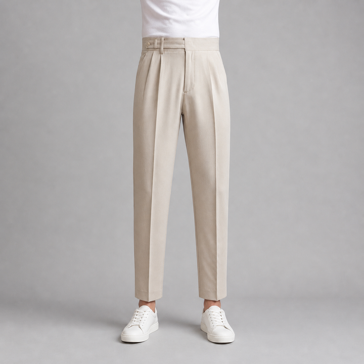 Men’s Cropped Straight Trousers – British Crisp Heritage
