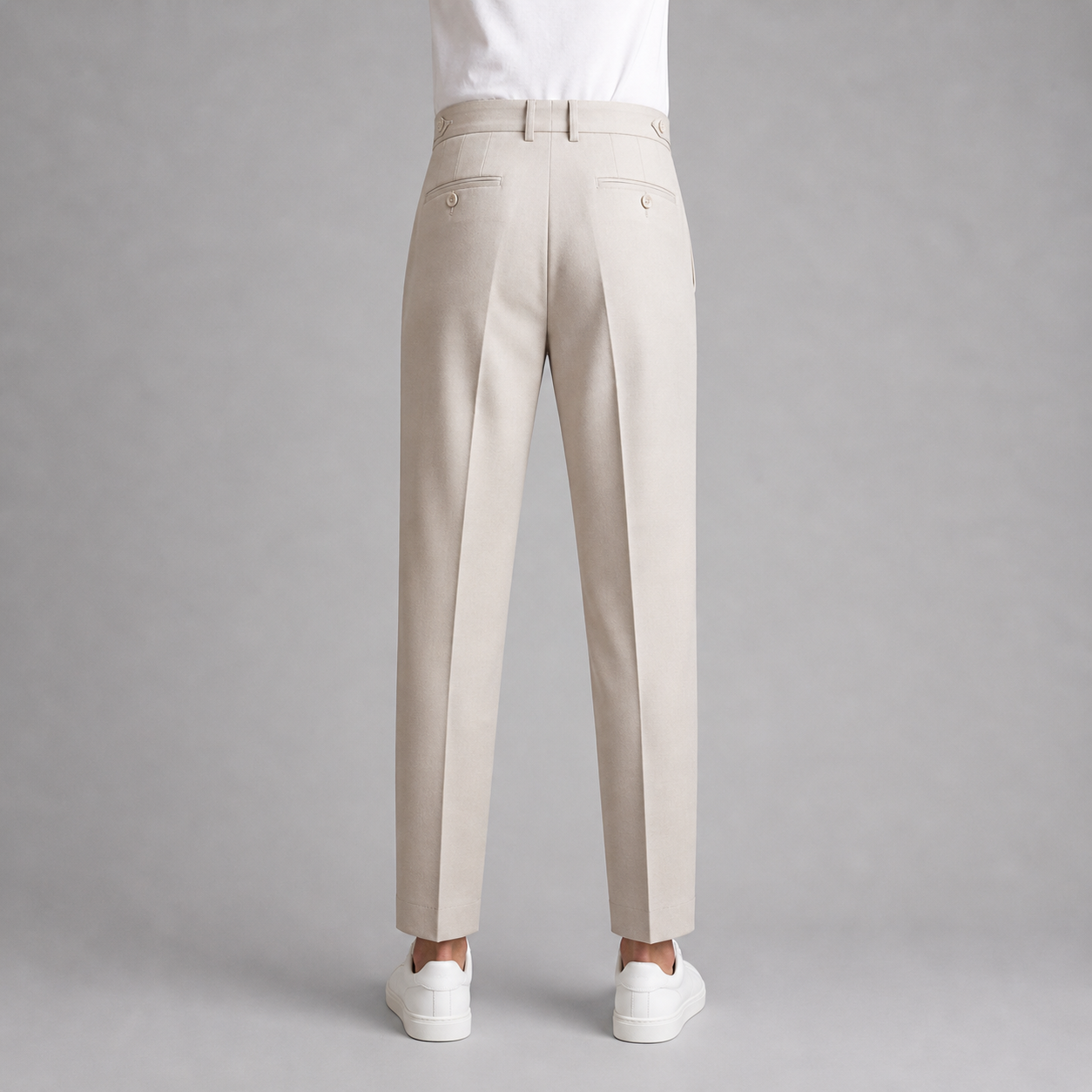 Men’s Cropped Straight Trousers – British Crisp Heritage