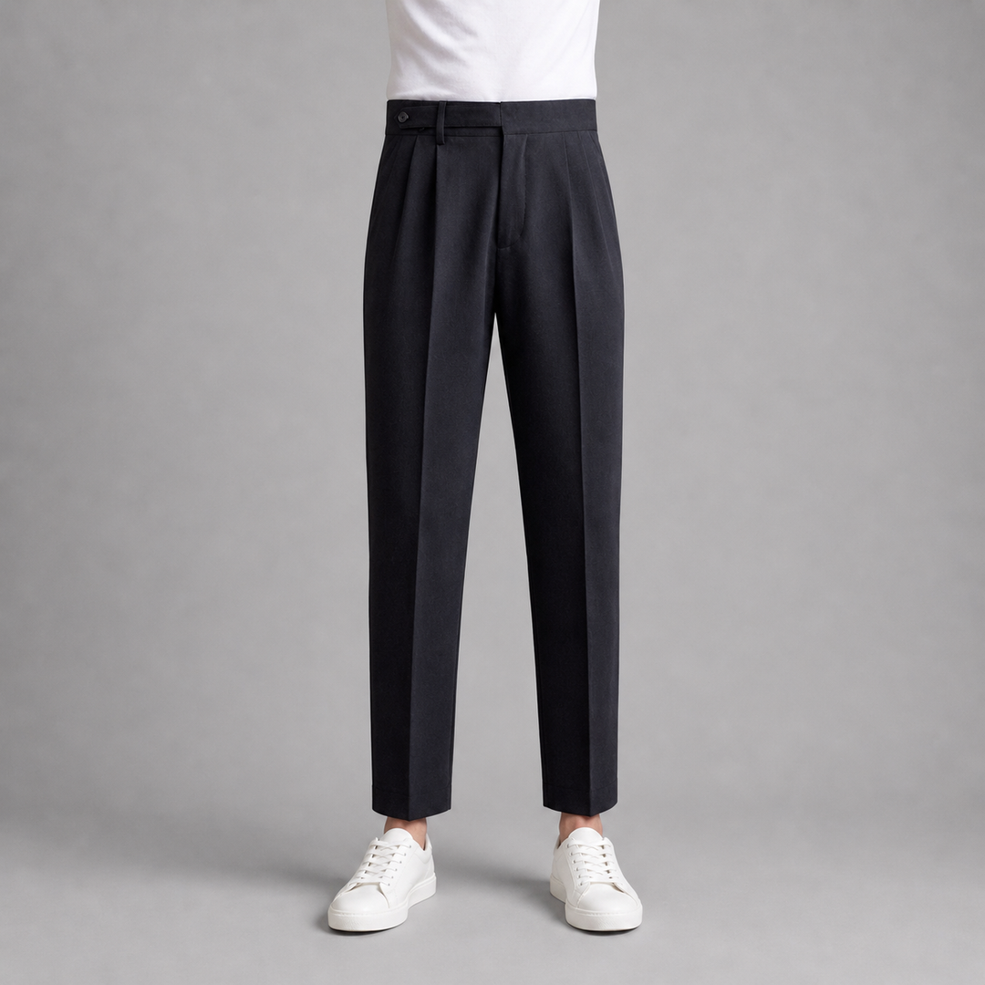 Men’s Cropped Straight Trousers – British Crisp Heritage