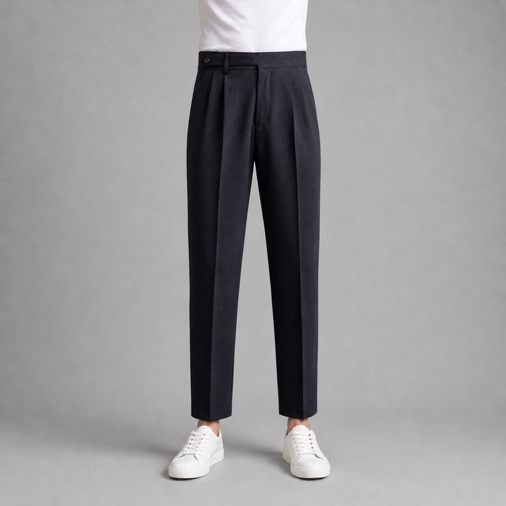 Men’s Cropped Straight Trousers – British Crisp Heritage