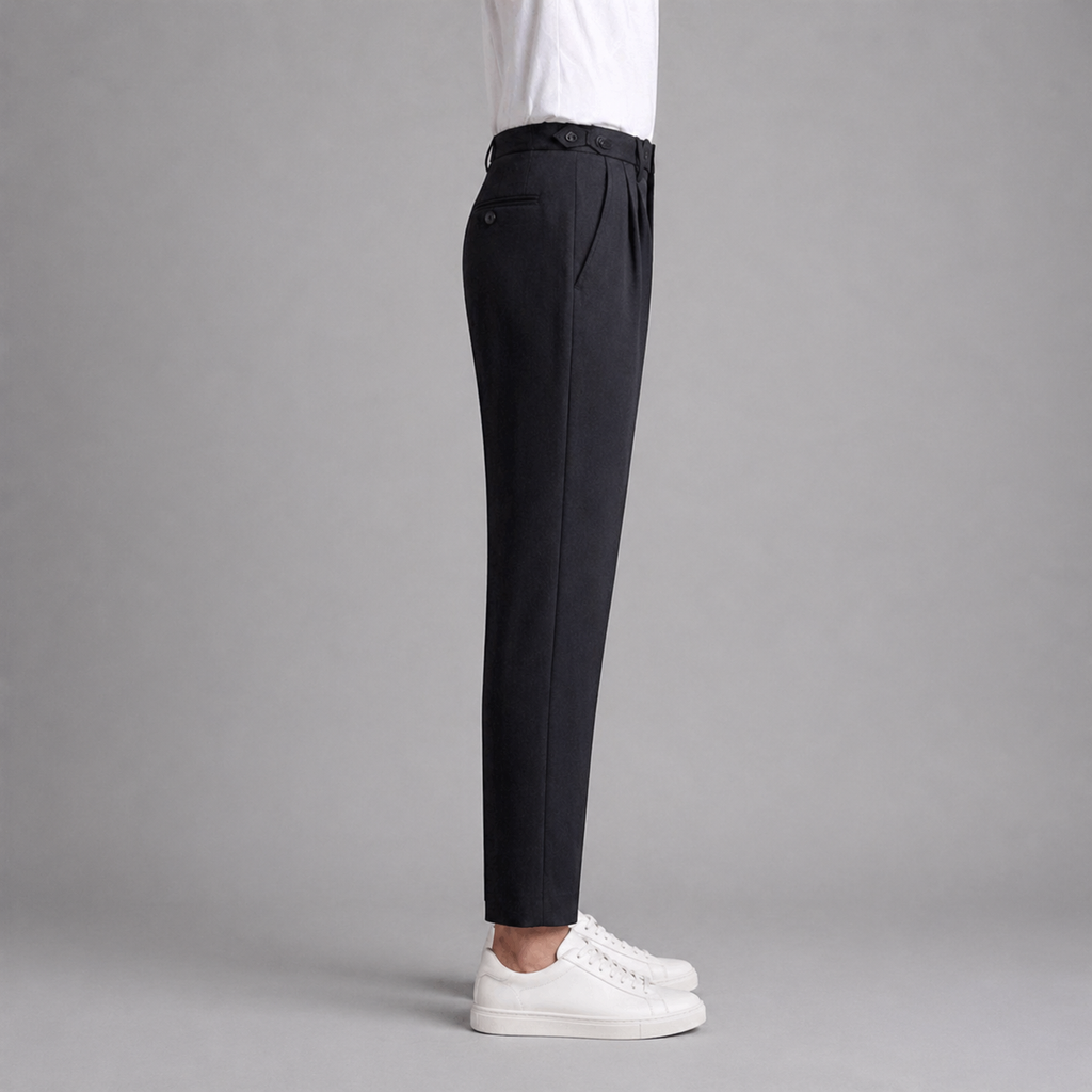 Men’s Cropped Straight Trousers – British Crisp Heritage