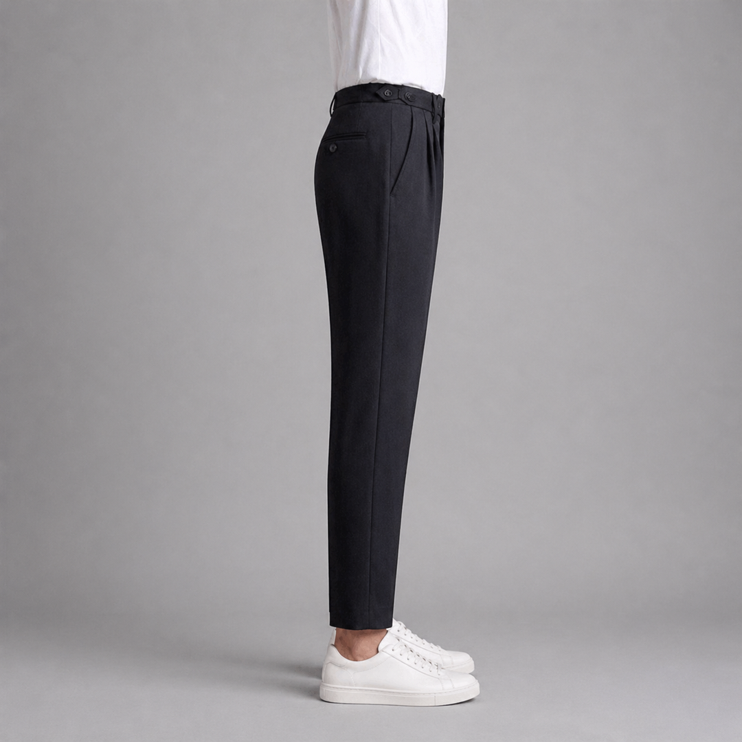 Men’s Cropped Straight Trousers – British Crisp Heritage