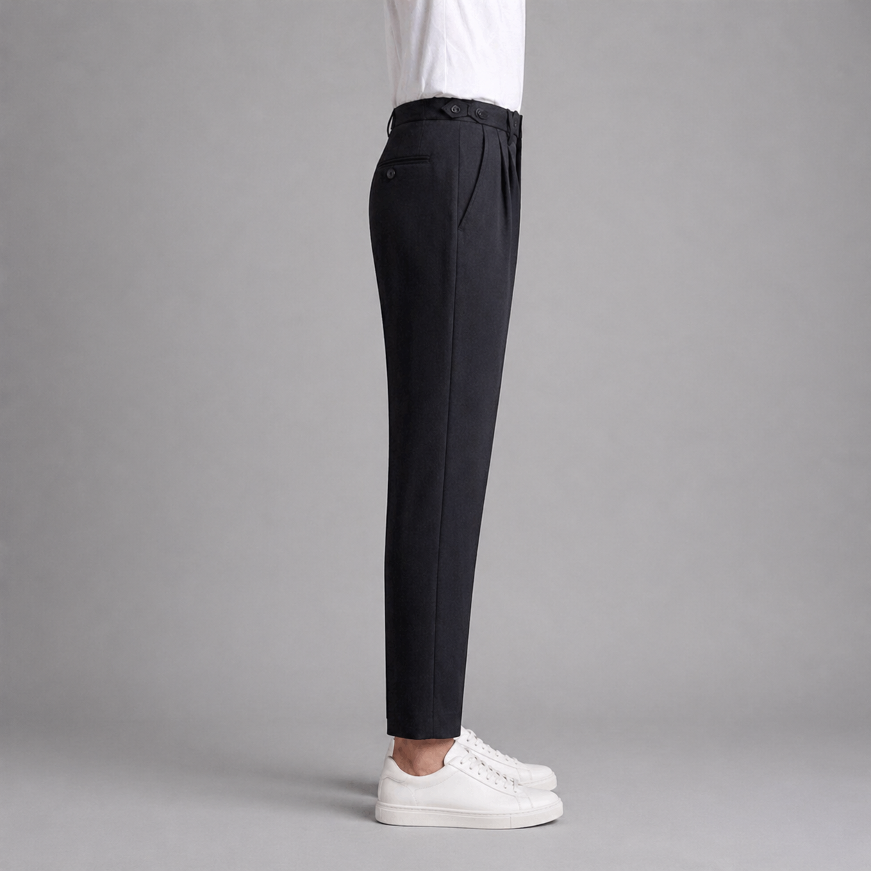 Men’s Cropped Straight Trousers – British Crisp Heritage