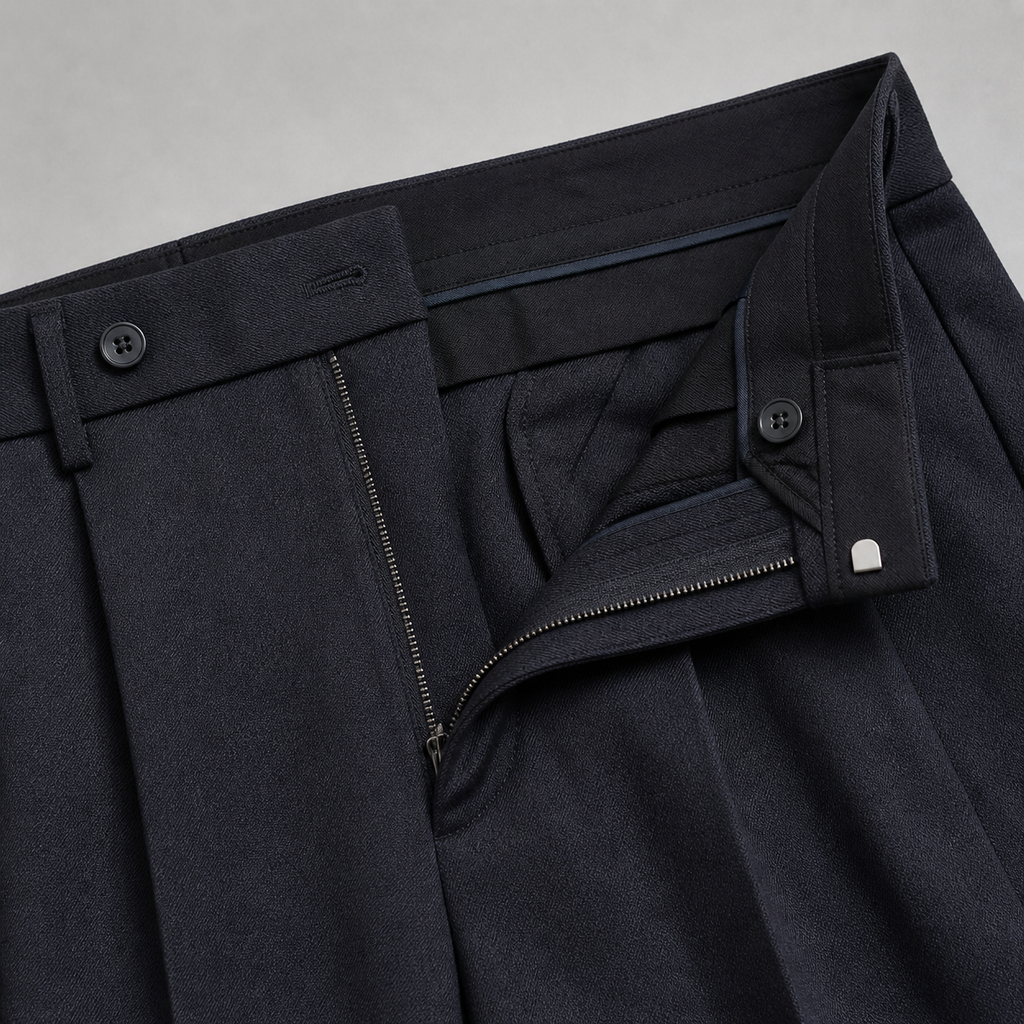 Men’s Cropped Straight Trousers – British Crisp Heritage