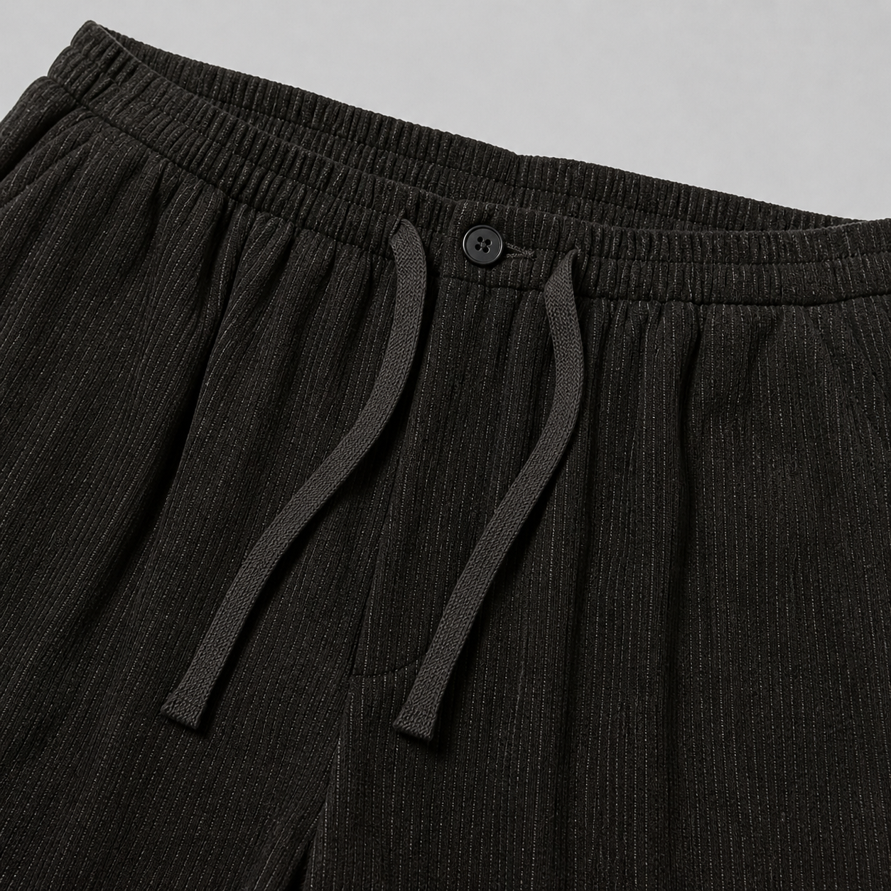 Men’s Baggy Pleated Trousers Striped Comfort Fit