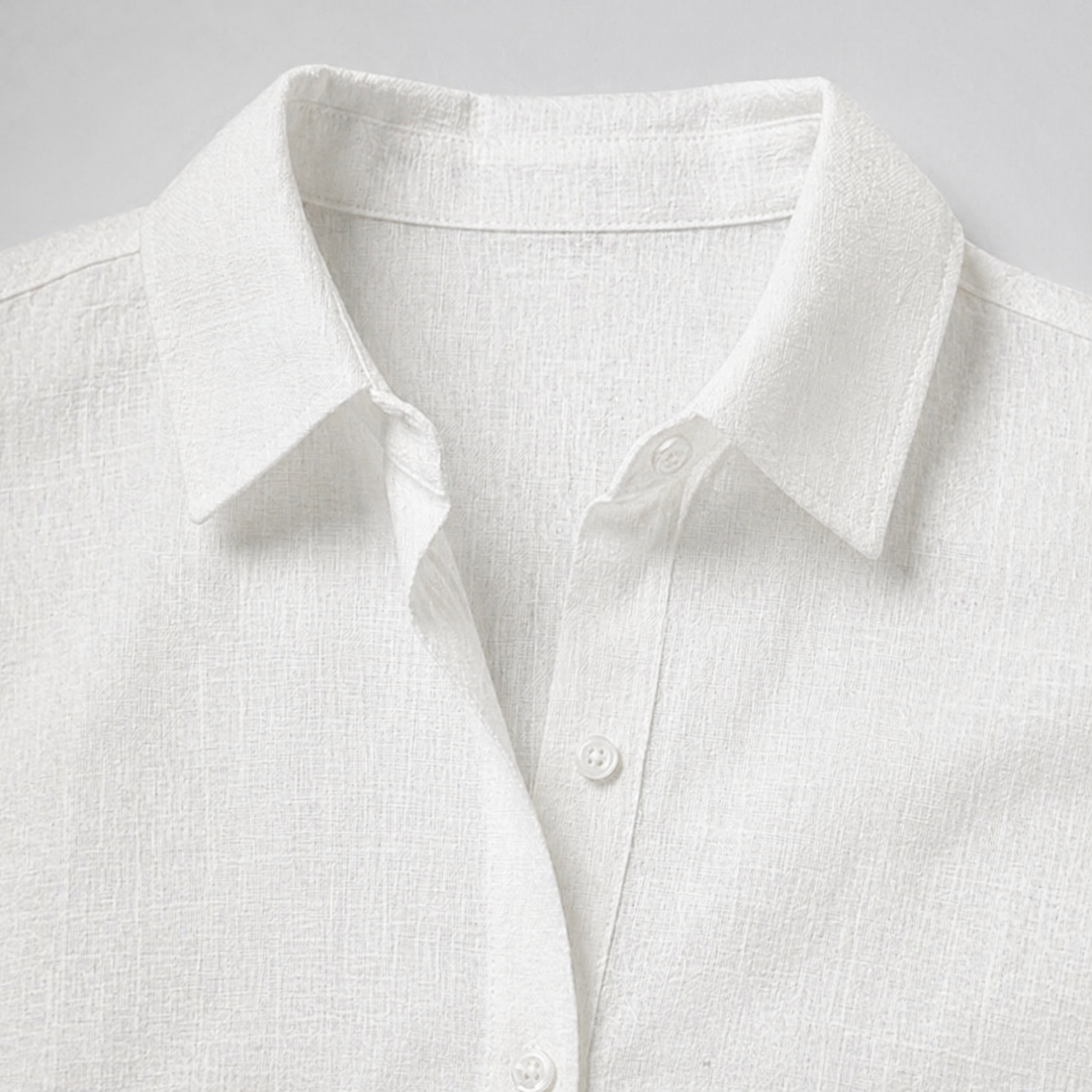 Women’s Linen Button-Down Blouse – Relaxed Elegance