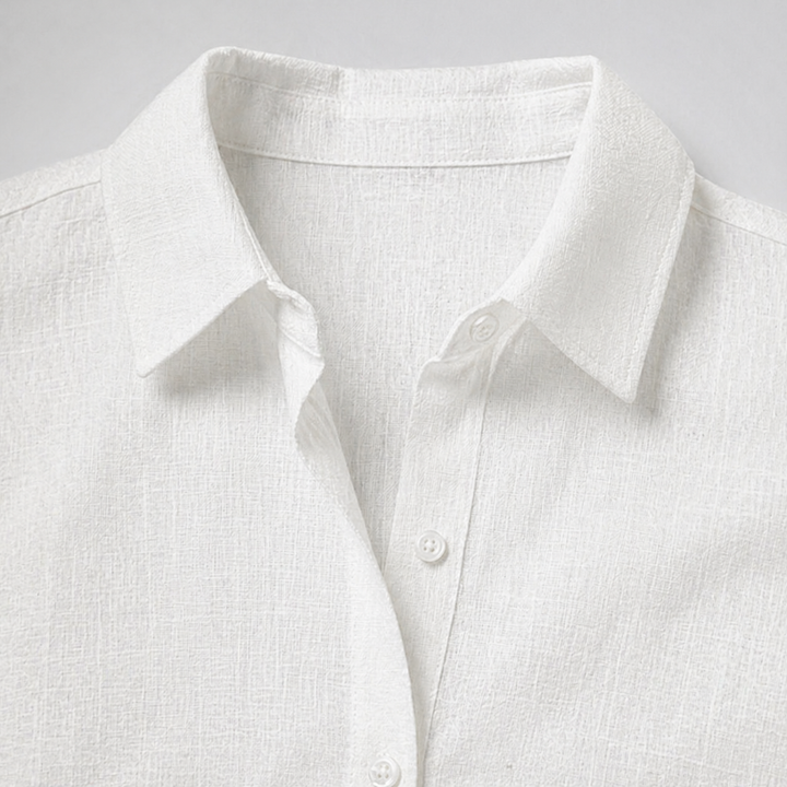 Women’s Linen Button-Down Blouse – Relaxed Elegance