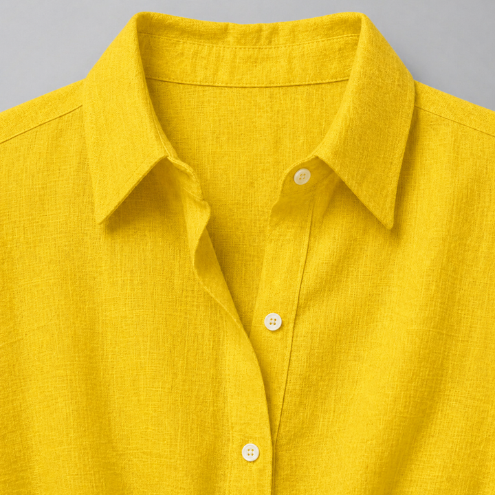 Women’s Linen Button-Down Blouse – Relaxed Elegance