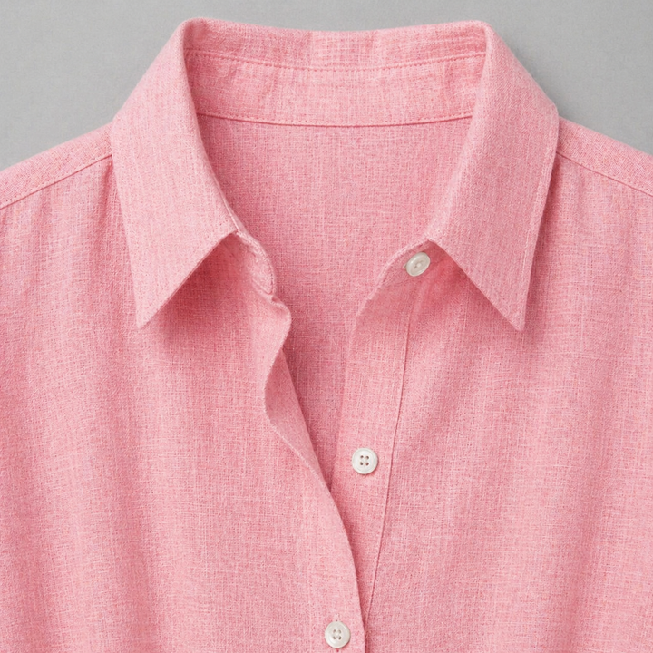 Women’s Linen Button-Down Blouse – Relaxed Elegance